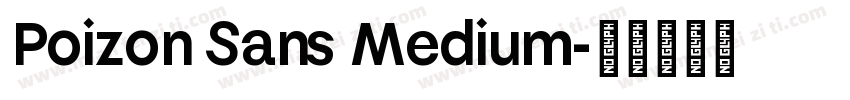 Poizon Sans Medium字体转换